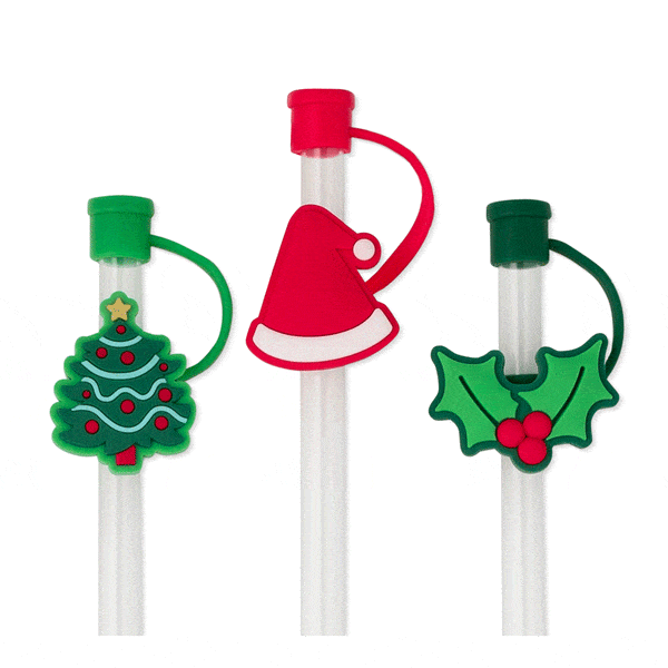 Swig Tumbler Christmas Tree Straw Topper Set