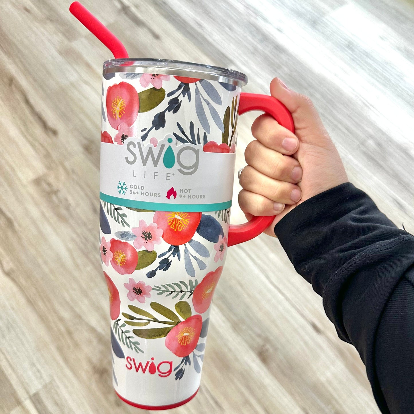 Swig Tumbler Poppy Fields Mega Mug (40oz)