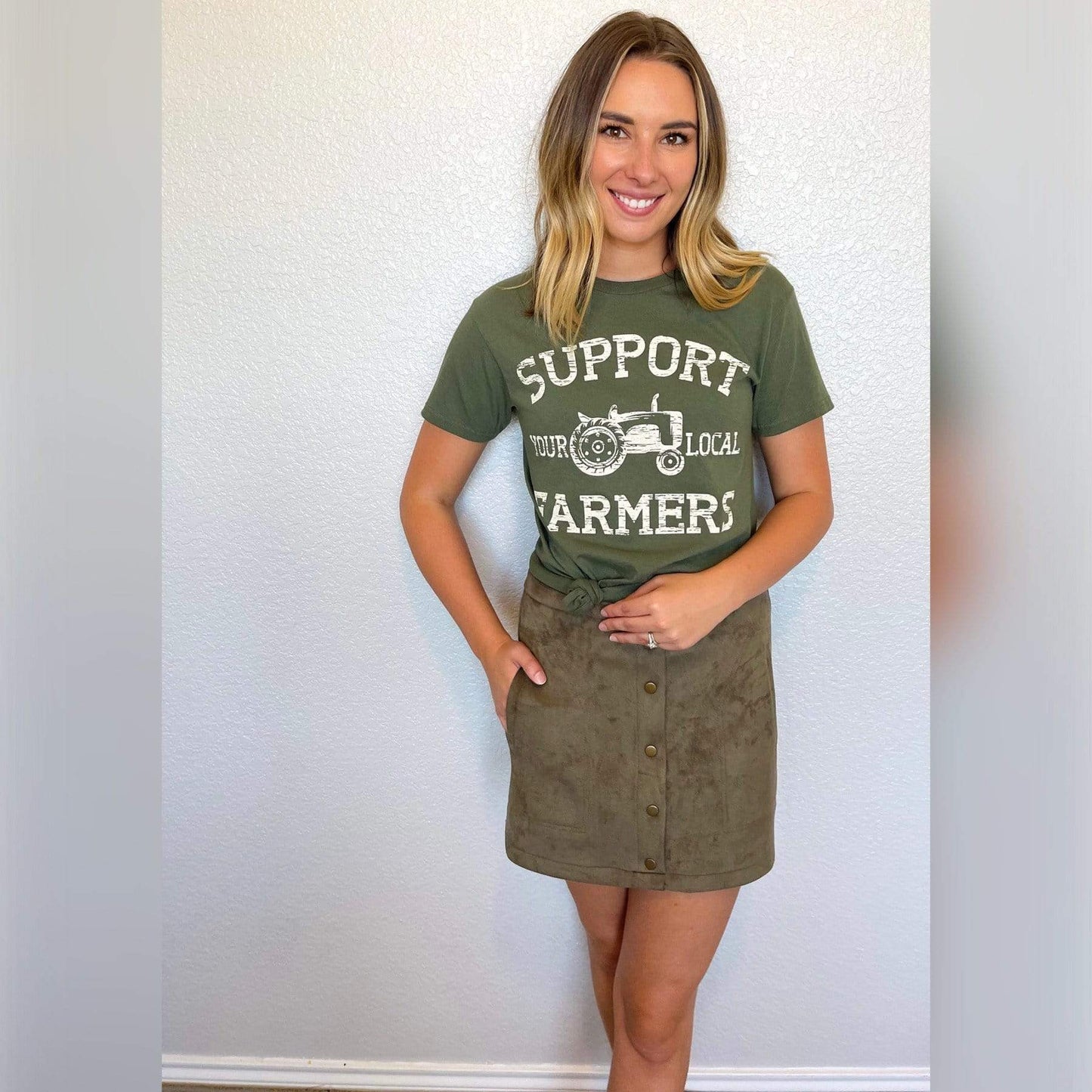 Envy Stylz Boutique Women - Apparel - Shirts - T-Shirts Support Your Local Farmers Graphic Tee