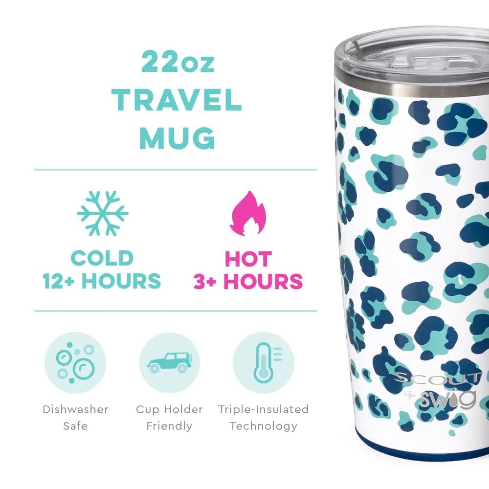 Swig Tumbler Scout Cool Cat Travel Mug (22oz)