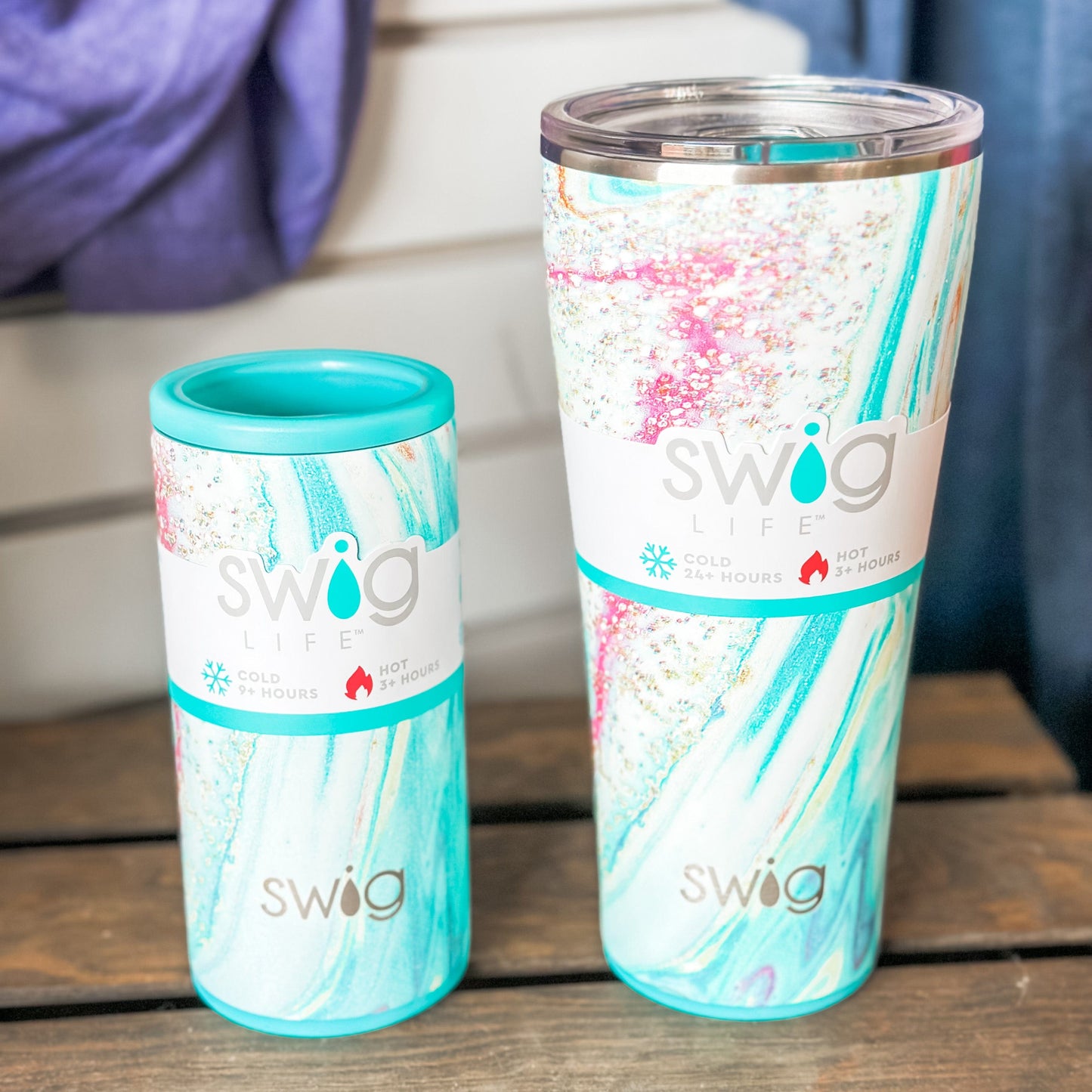 Swig Tumbler Wanderlust Skinny Can Cooler (12oz)