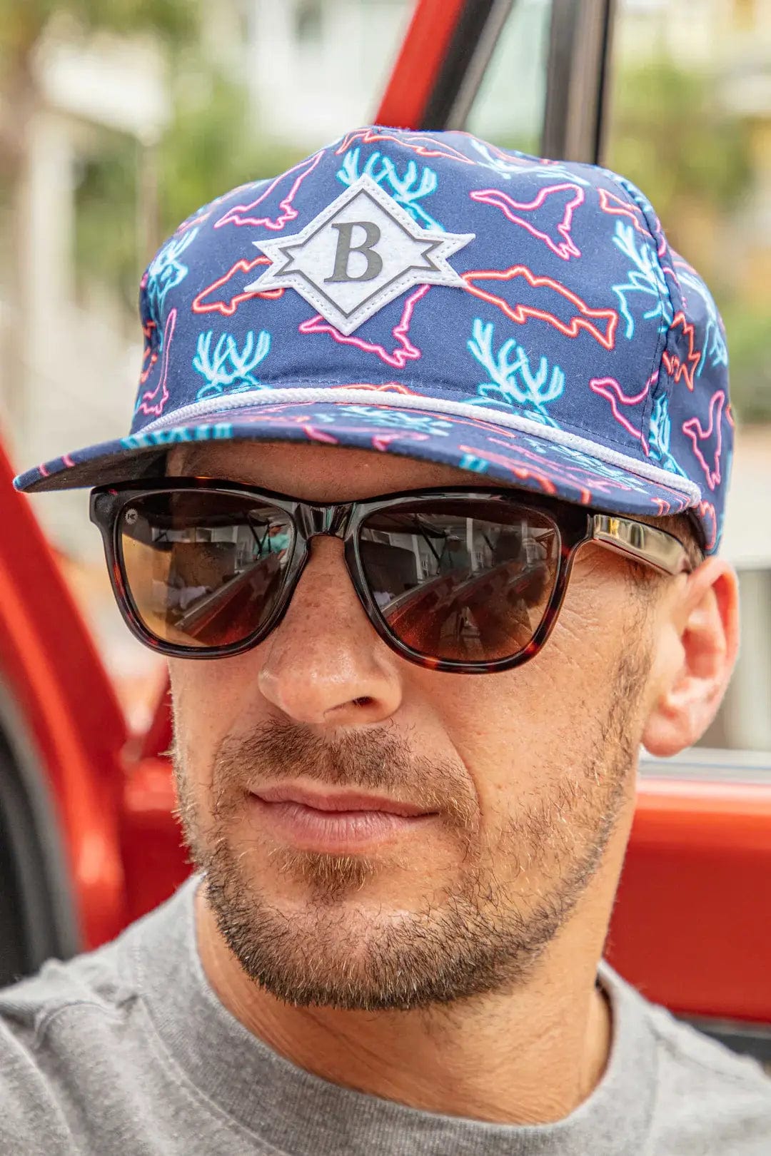 BURLEBO Apparel & Accessories > Clothing > Shirts & Tops Cap - Neon Outdoors (3 Pack)