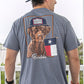 Burlebo Women - Apparel - Shirts - T-Shirts Burlebo Texas Dog Flag Graphic Tee