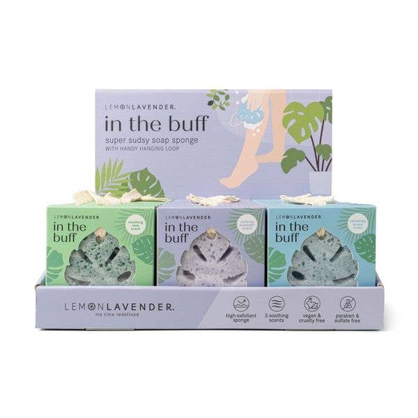DM Merchandising Lemon Lavender In The Buff Super Sudsy Soap Sponge