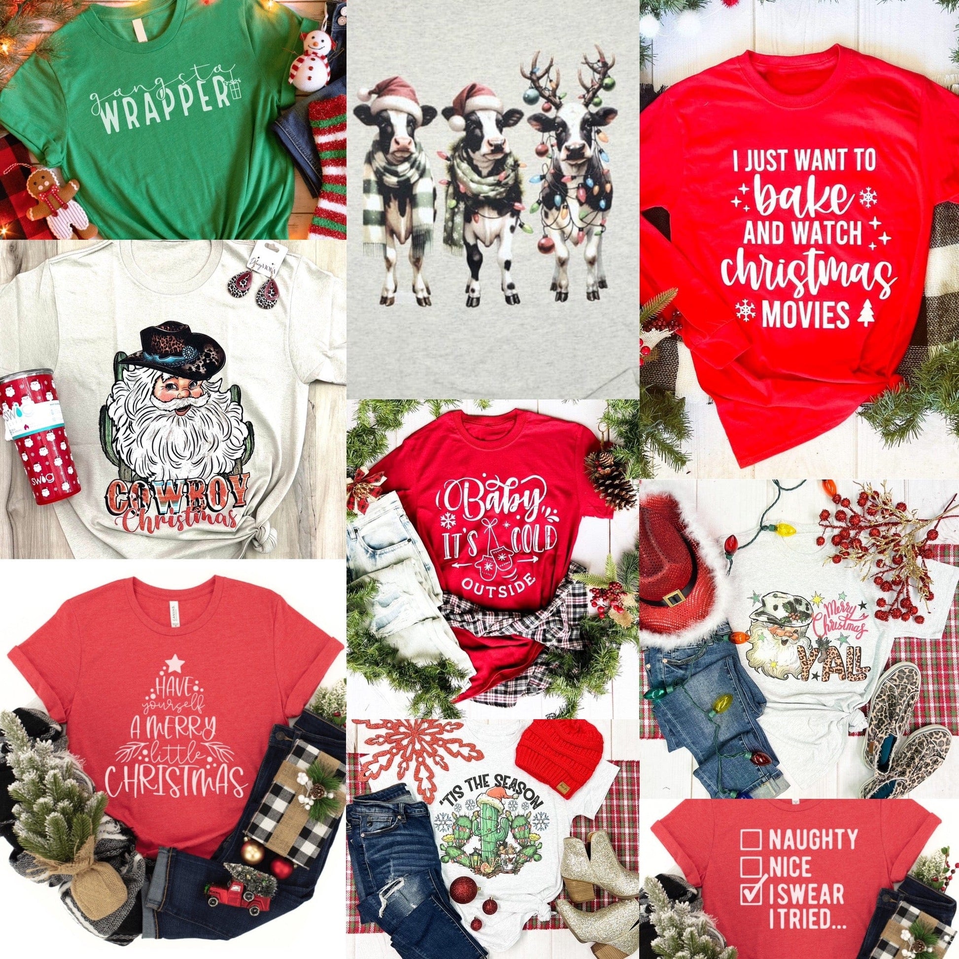 Envy Stylz Boutique Apparel & Accessories > Clothing > Shirts & Tops Christmas Surprise Graphic Tee