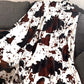 Envy Stylz Boutique Blanket Brown Cow Oversized Blanket  82"x90"