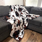 Envy Stylz Boutique Blanket Brown Cow Oversized Blanket  82"x90"