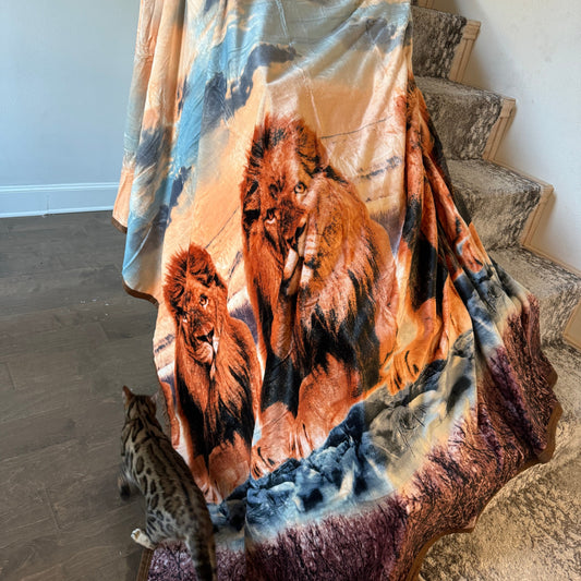 Envy Stylz Boutique Blanket Lions Den Oversized Blanket 82"x90"