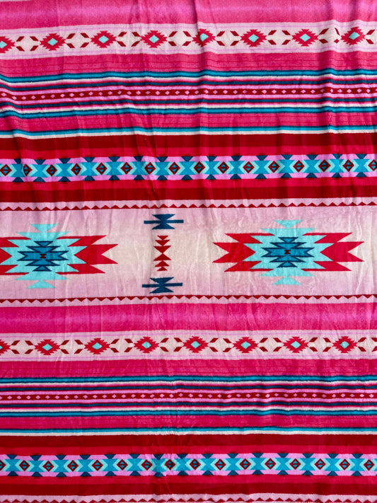 Envy Stylz Boutique Blanket Pink Skies Aztec THROW 60x80