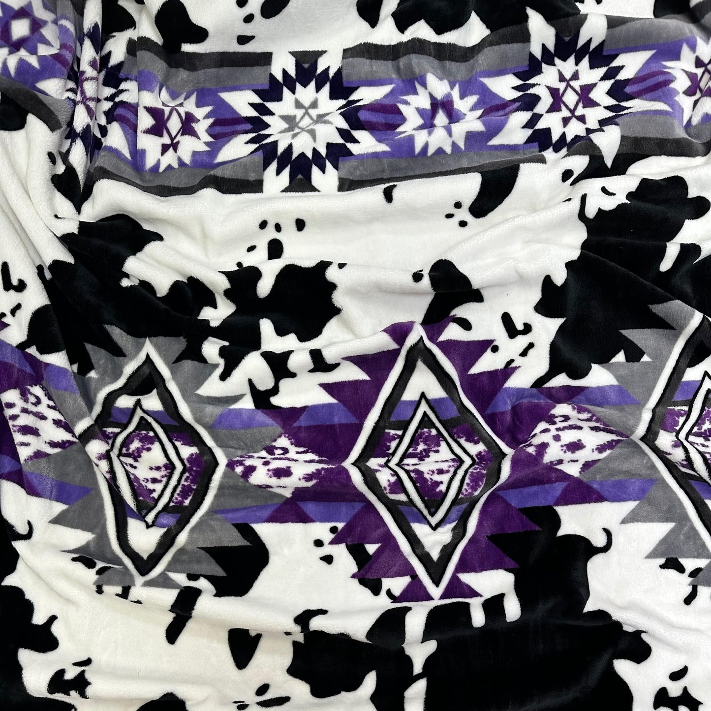 Envy Stylz Boutique Blanket Purple Southwestern Pattern Oversized Blanket 82"x90"