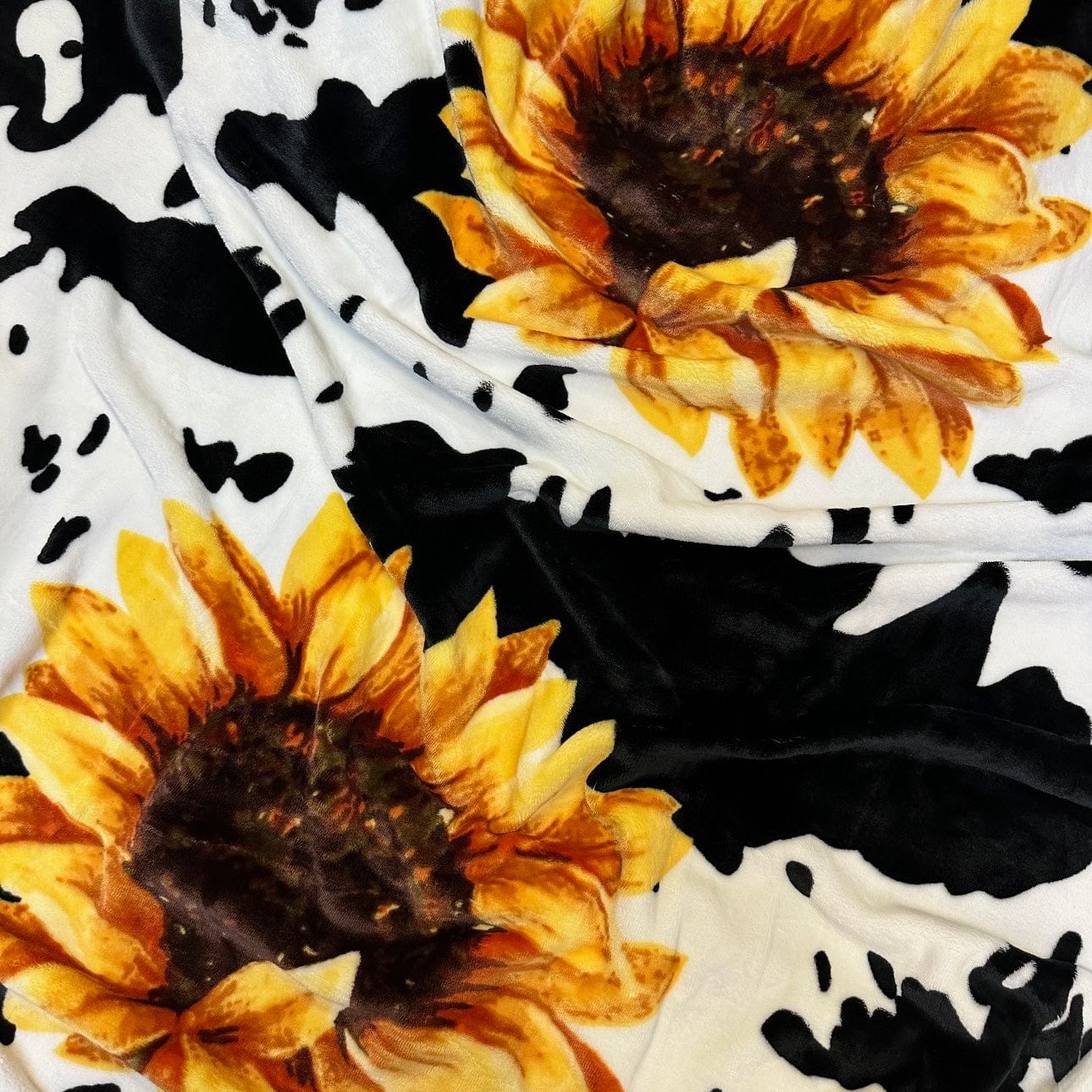 Envy Stylz Boutique Blanket Sunflower Cow Oversized Blanket 82"x90"