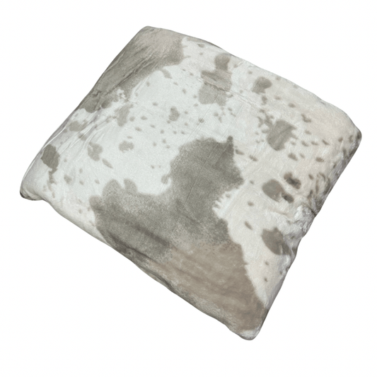 Envy Stylz Boutique Blanket ZBeige Cowhide Lightweight Throw 60"x80"