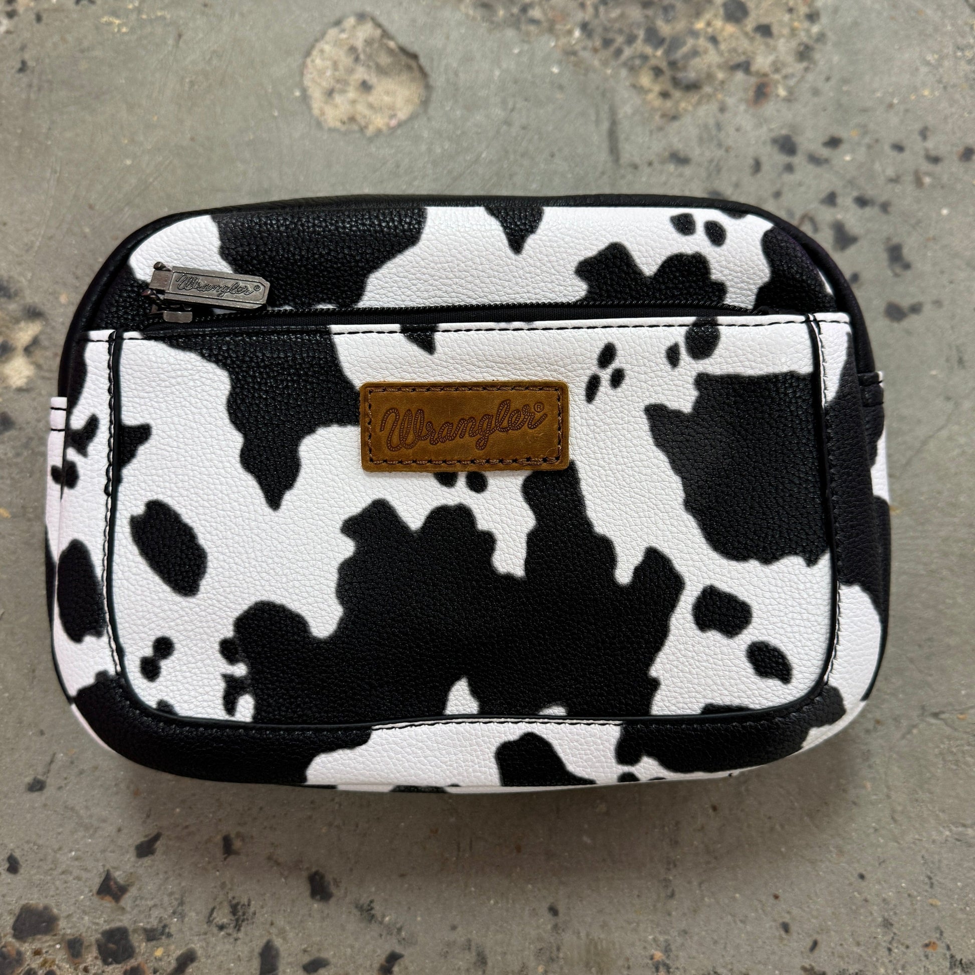 Envy Stylz Boutique Handbag Black Wrangler Cow Print Belt-Bag