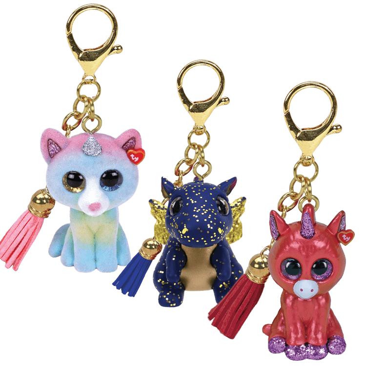 Envy Stylz Boutique keychain Saffire (2) Ty Mini Boo Clips