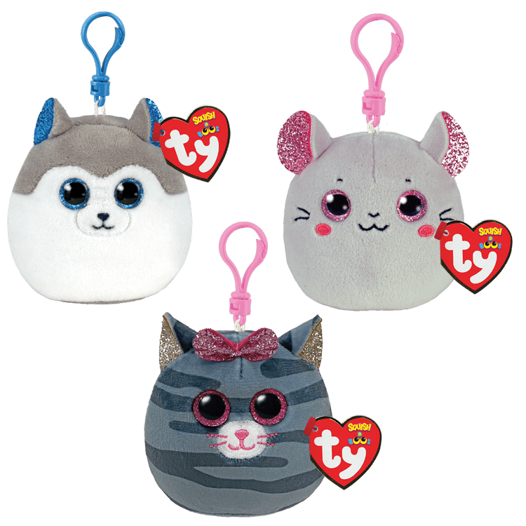 Envy Stylz Boutique keychain Kiki(2) Ty Squishy Beanie Clips