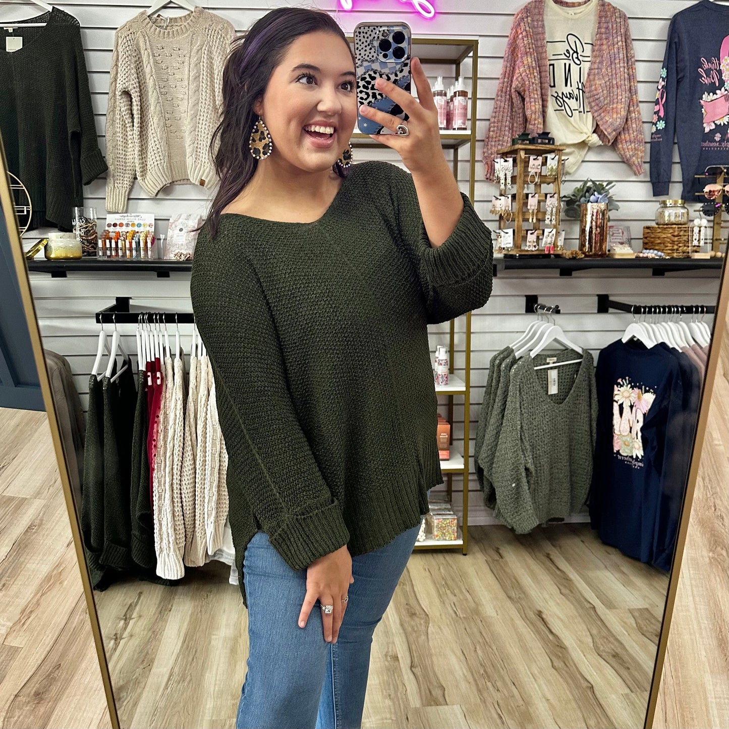 Envy Stylz Boutique Olive Sweater