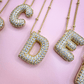 Envy Stylz Boutique Women - Accessories - Earrings 18K Gold Plated Bubble Initial Necklace