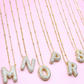 Envy Stylz Boutique Women - Accessories - Earrings 18K Gold Plated Bubble Initial Necklace