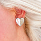 Envy Stylz Boutique Women - Accessories - Earrings Baseball Heart Leopard Stud Earrings