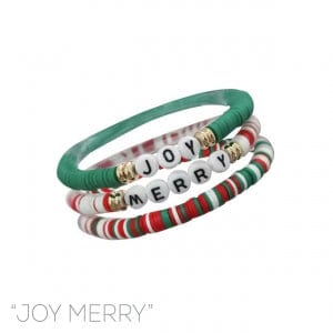Envy Stylz Boutique Women - Accessories - Earrings Christmas Bracelet Set