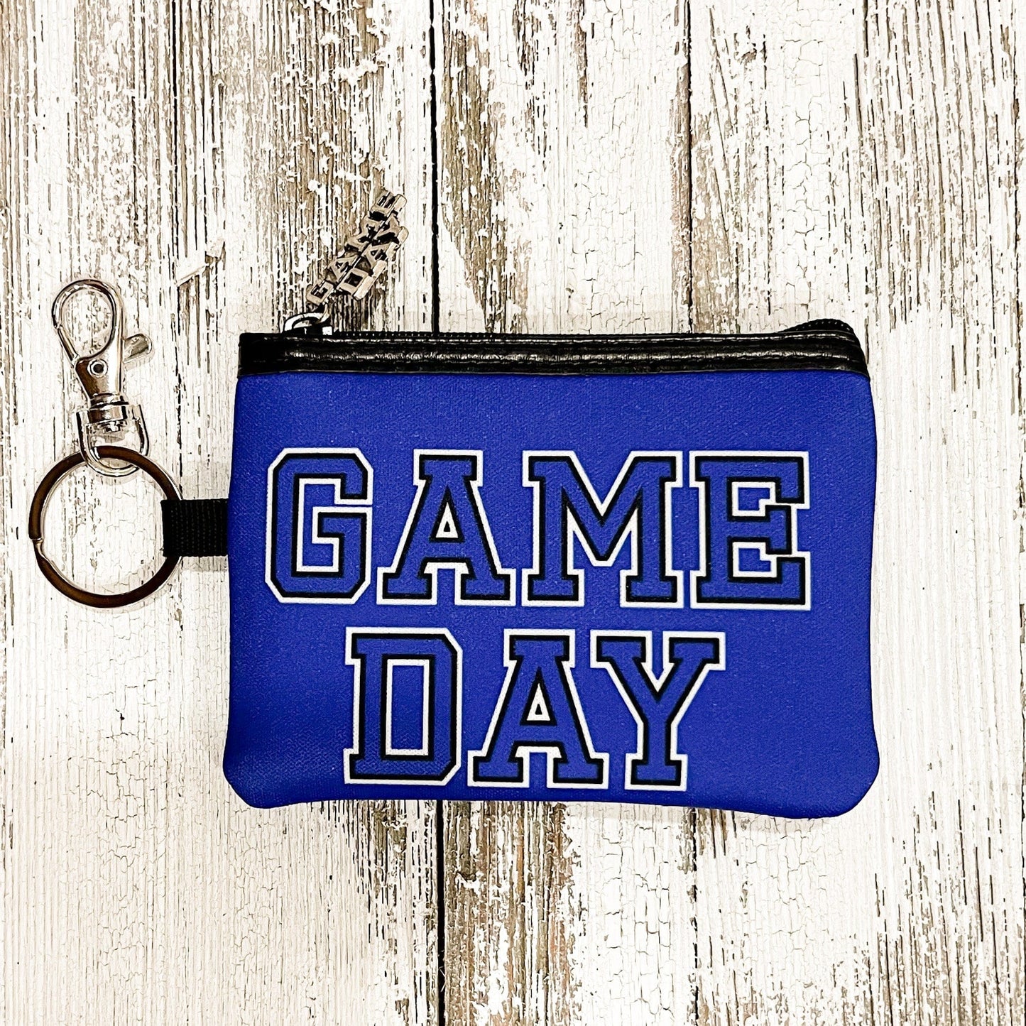 Envy Stylz Boutique Women - Accessories - Earrings Blue Game Day Coin Purse Keychain