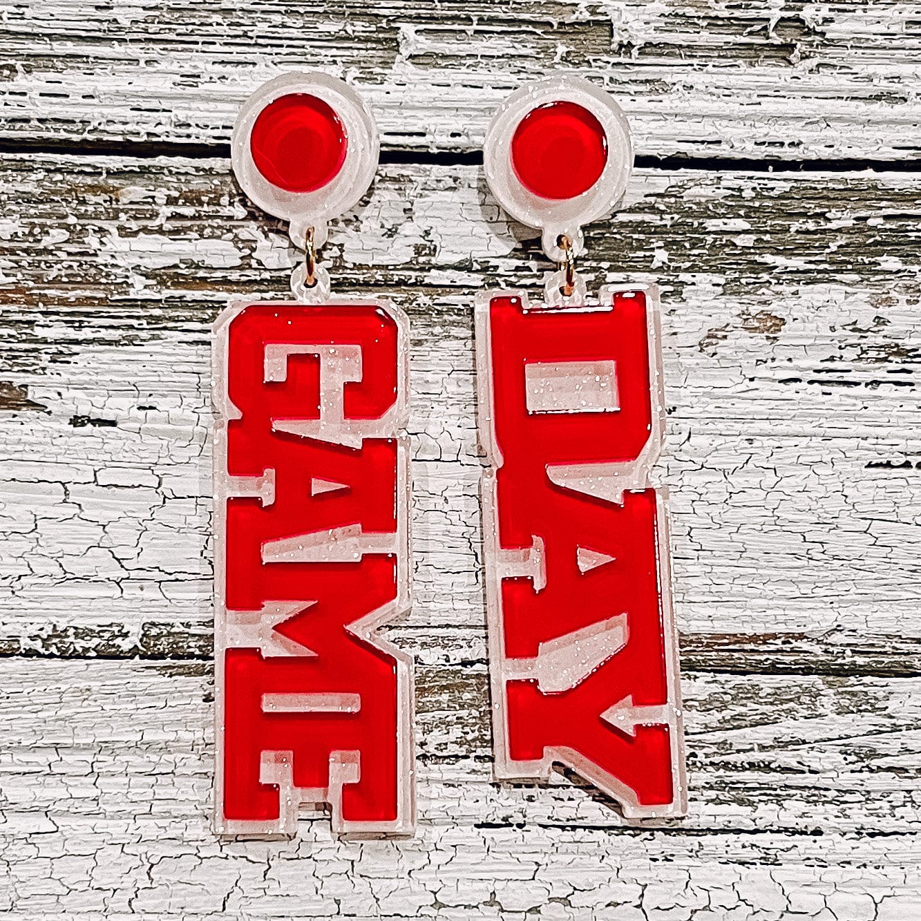 Envy Stylz Boutique Women - Accessories - Earrings Red Game Day Earrings