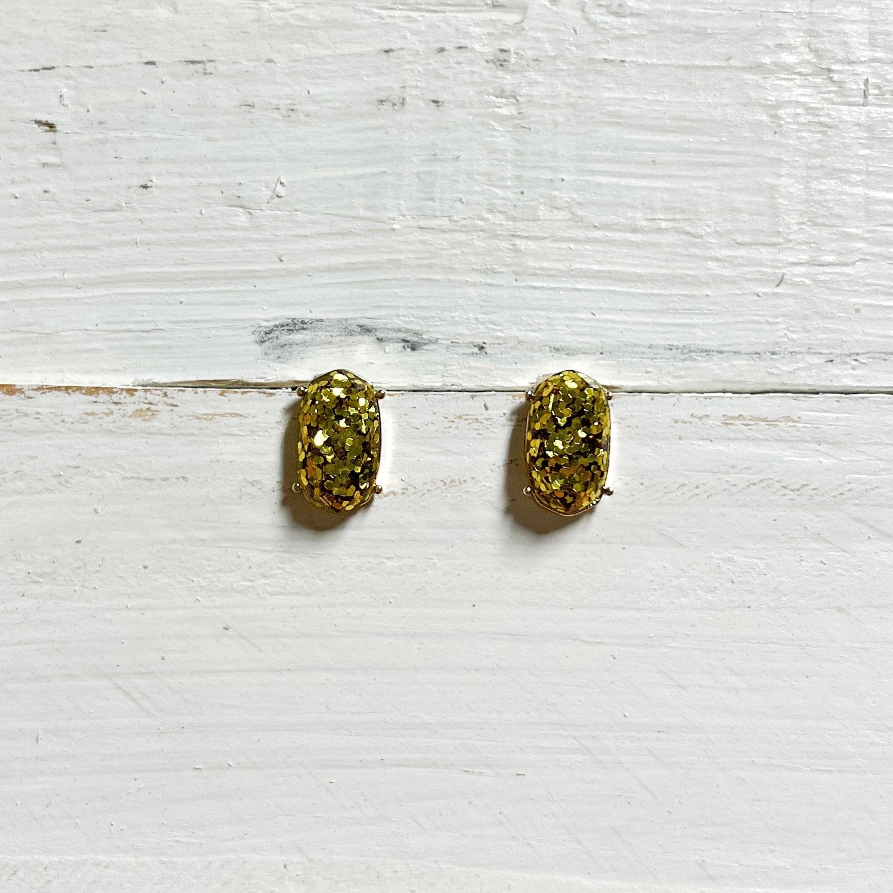 Envy Stylz Boutique Women - Accessories - Earrings Gold Glitter Stud Earrings