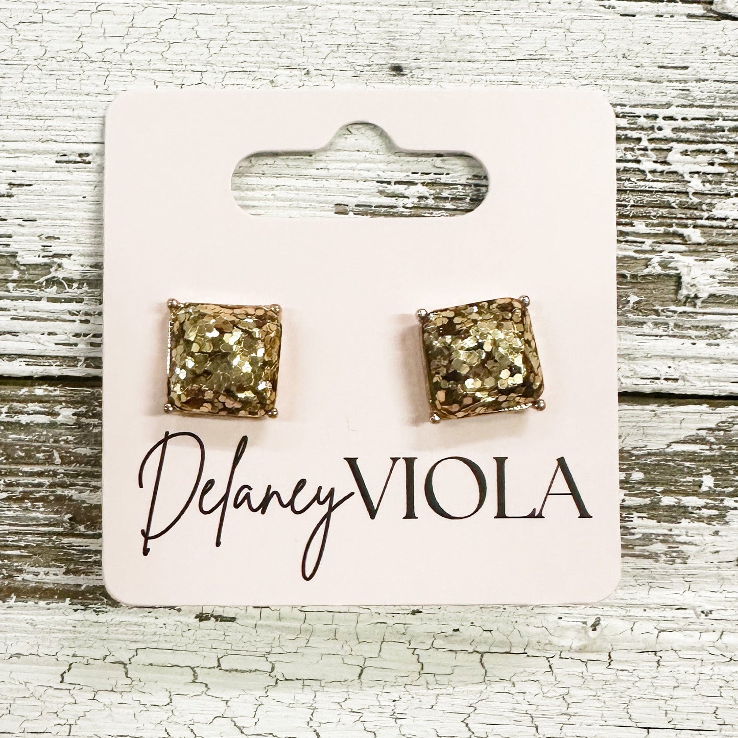 Envy Stylz Boutique Women - Accessories - Earrings Gold Square Stud Earrings