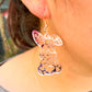 Envy Stylz Boutique Women - Accessories - Earrings Leopard Rose Gold Bunny Earrings