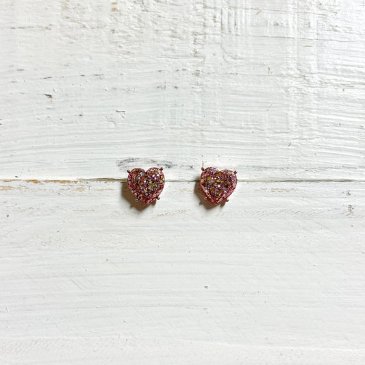 Envy Stylz Boutique Women - Accessories - Earrings Light Pink Heart Stud Earrings