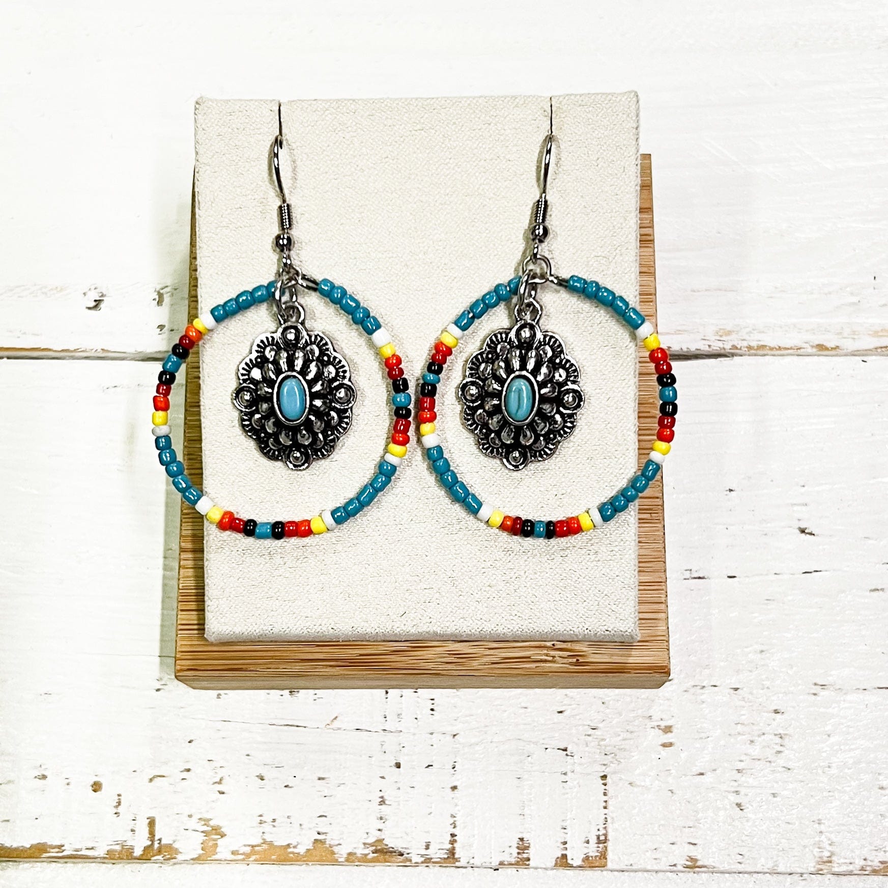 Envy Stylz Boutique Women - Accessories - Earrings Multi Color Turquoise Conch Earrings