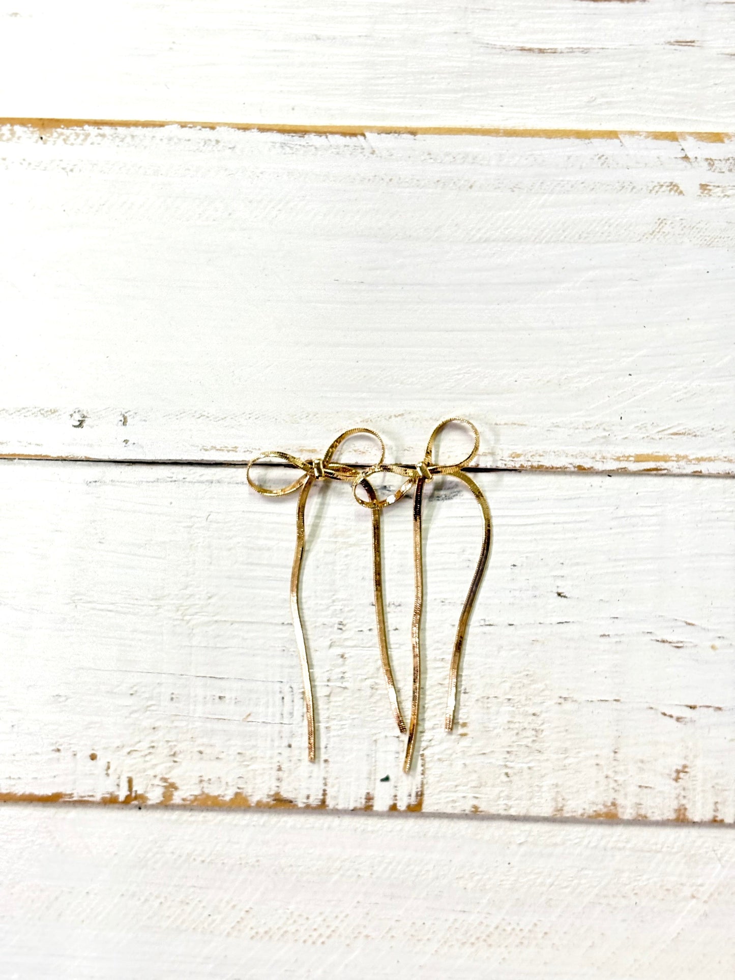 Envy Stylz Boutique Women - Accessories - Earrings Myah's Gold Bow Earrings