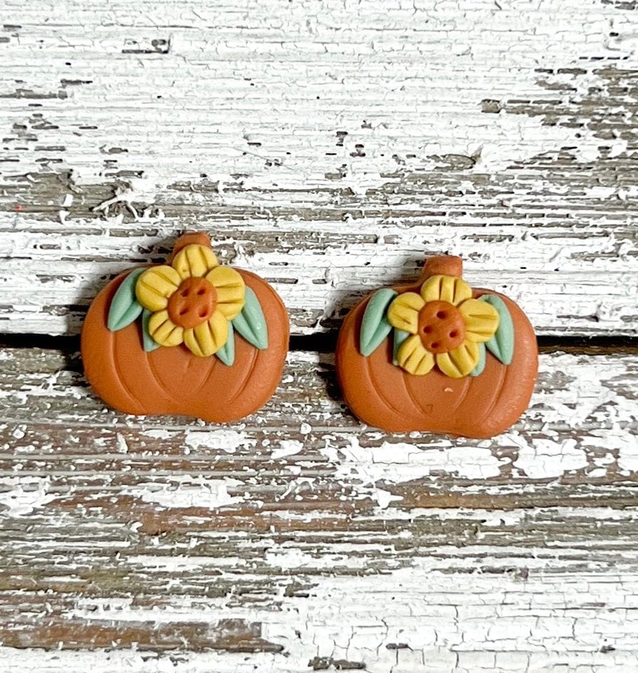 Envy Stylz Boutique Women - Accessories - Earrings Pumpkin Clay Sunflower Earrings