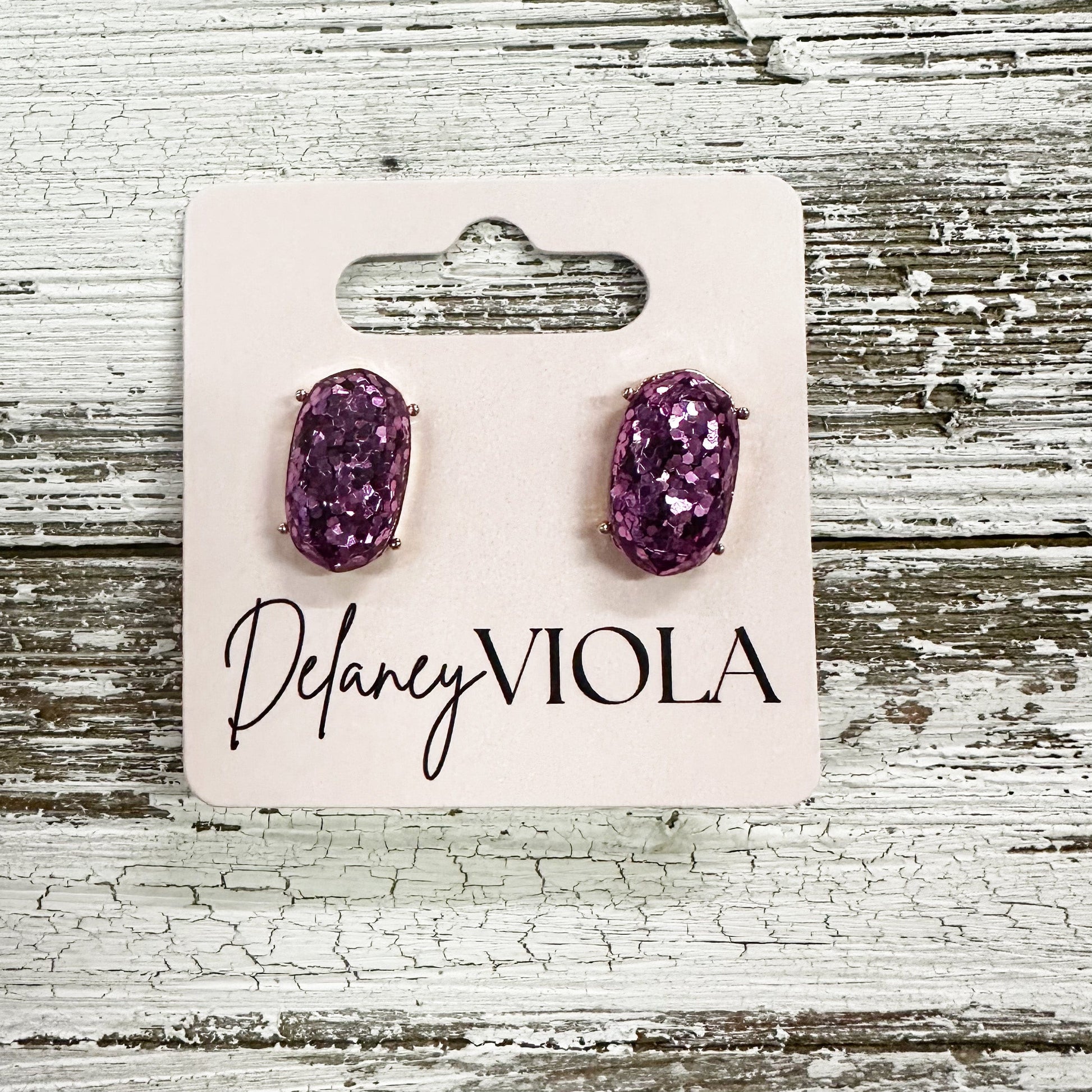 Envy Stylz Boutique Women - Accessories - Earrings Purple Stud Earrings