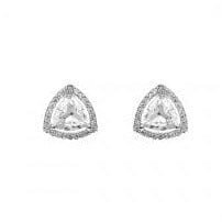 Envy Stylz Boutique Women - Accessories - Earrings Silver Diamond Halo Earrings