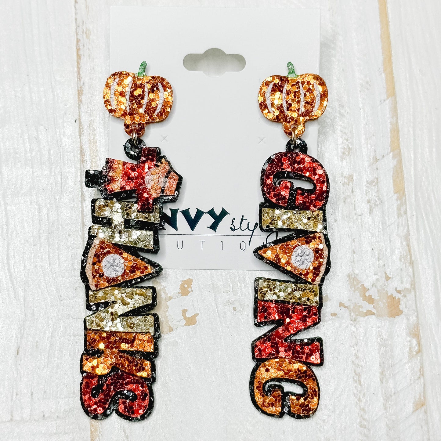 Envy Stylz Boutique Women - Accessories - Earrings Thanksgiving Glitter Earrings
