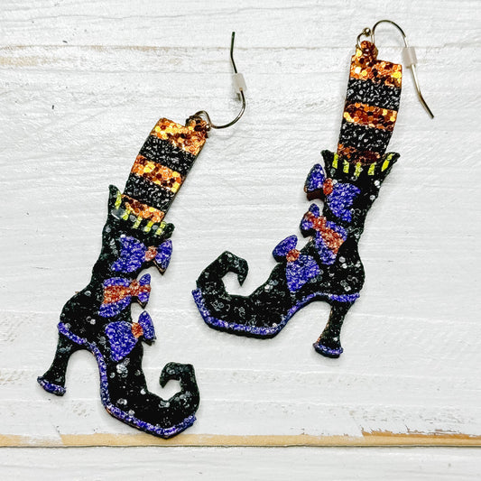 Envy Stylz Boutique Women - Accessories - Earrings Witch Boot Earrings