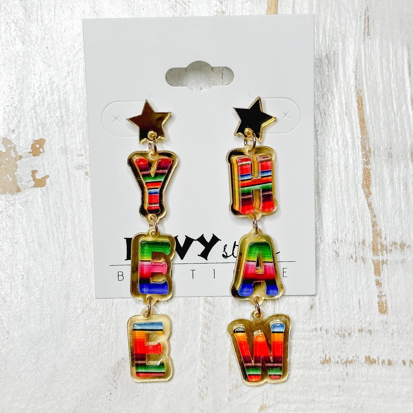 Envy Stylz Boutique Women - Accessories - Earrings Yee Haw Serape Earrings