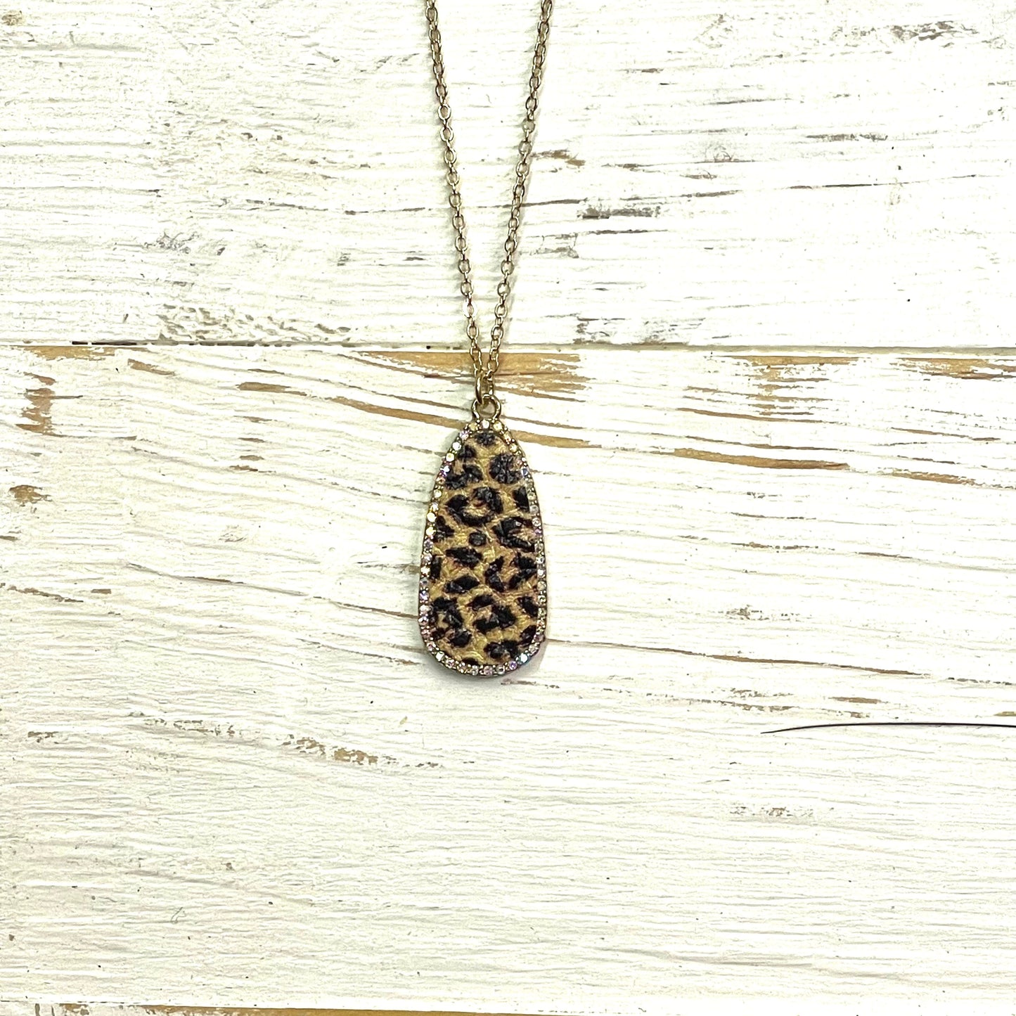 Envy Stylz Boutique Women - Accessories - Necklace Gold with Leopard Pendant Necklace