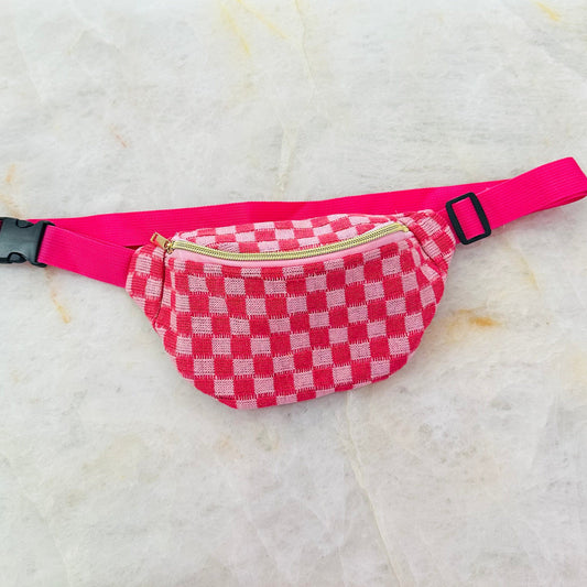 Envy Stylz Boutique Women - Apparel - Fanny Pack Checkered Fanny Pack In Pink