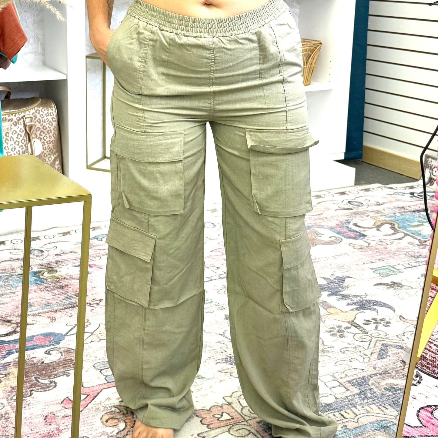 Envy Stylz Boutique Women - Apparel - Forest Green Cargo Pants