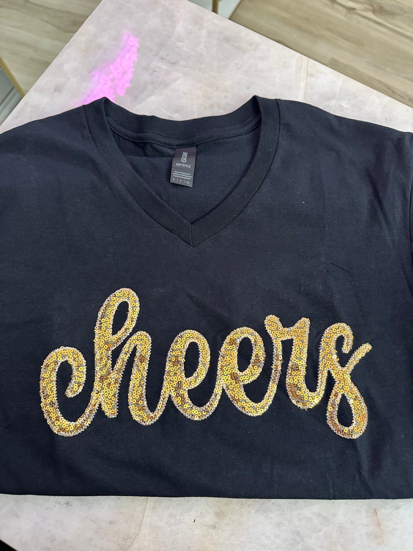 Envy Stylz Boutique Women - Apparel - Shirts - Shirts Cheers V Neck