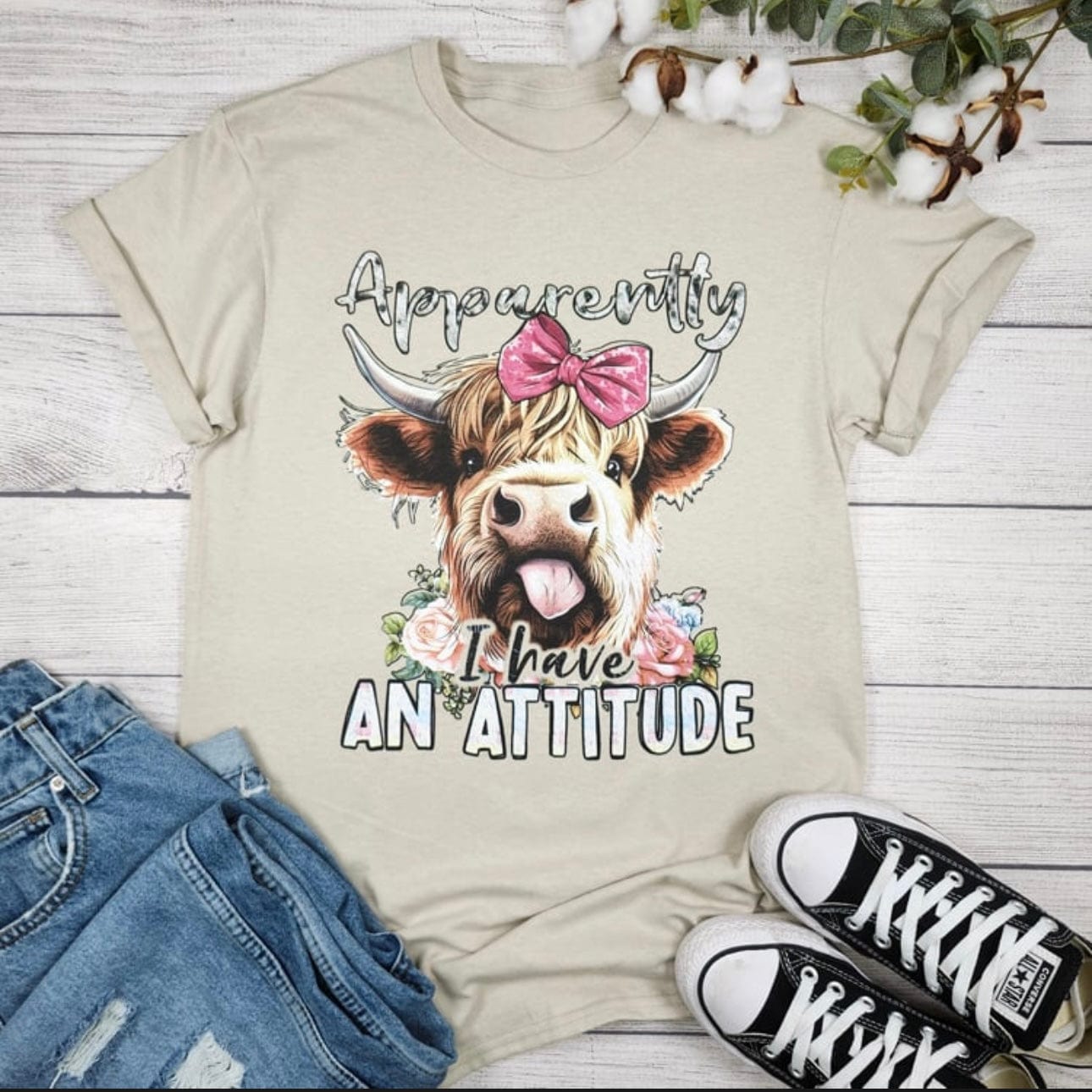Envy Stylz Boutique Women - Apparel - Shirts - T-Shirts Apparently I Have An Attitude Graphic Tee