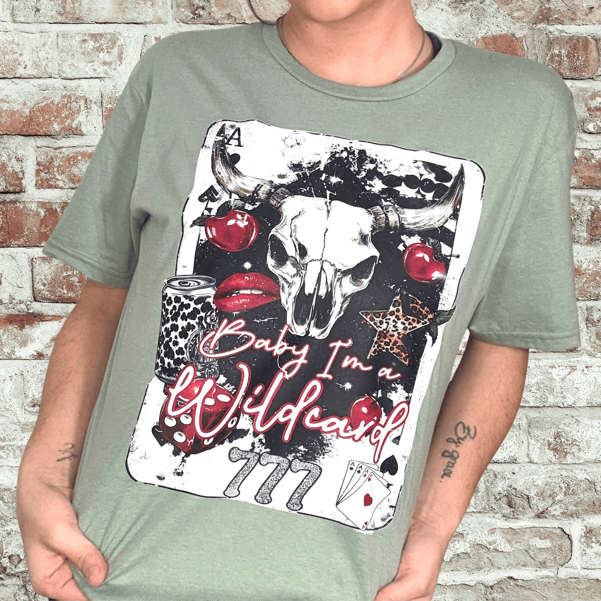 Envy Stylz Boutique Women - Apparel - Shirts - T-Shirts Baby I’m A Wild Card Graphic Tee