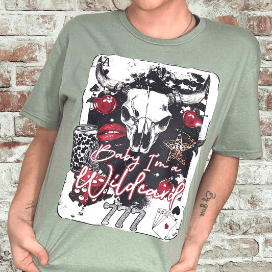 Envy Stylz Boutique Women - Apparel - Shirts - T-Shirts Baby I’m A Wild Card Graphic Tee