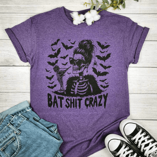 Envy Stylz Boutique Women - Apparel - Shirts - T-Shirts Bat Sh*t Crazy Halloween Graphic T-shirt