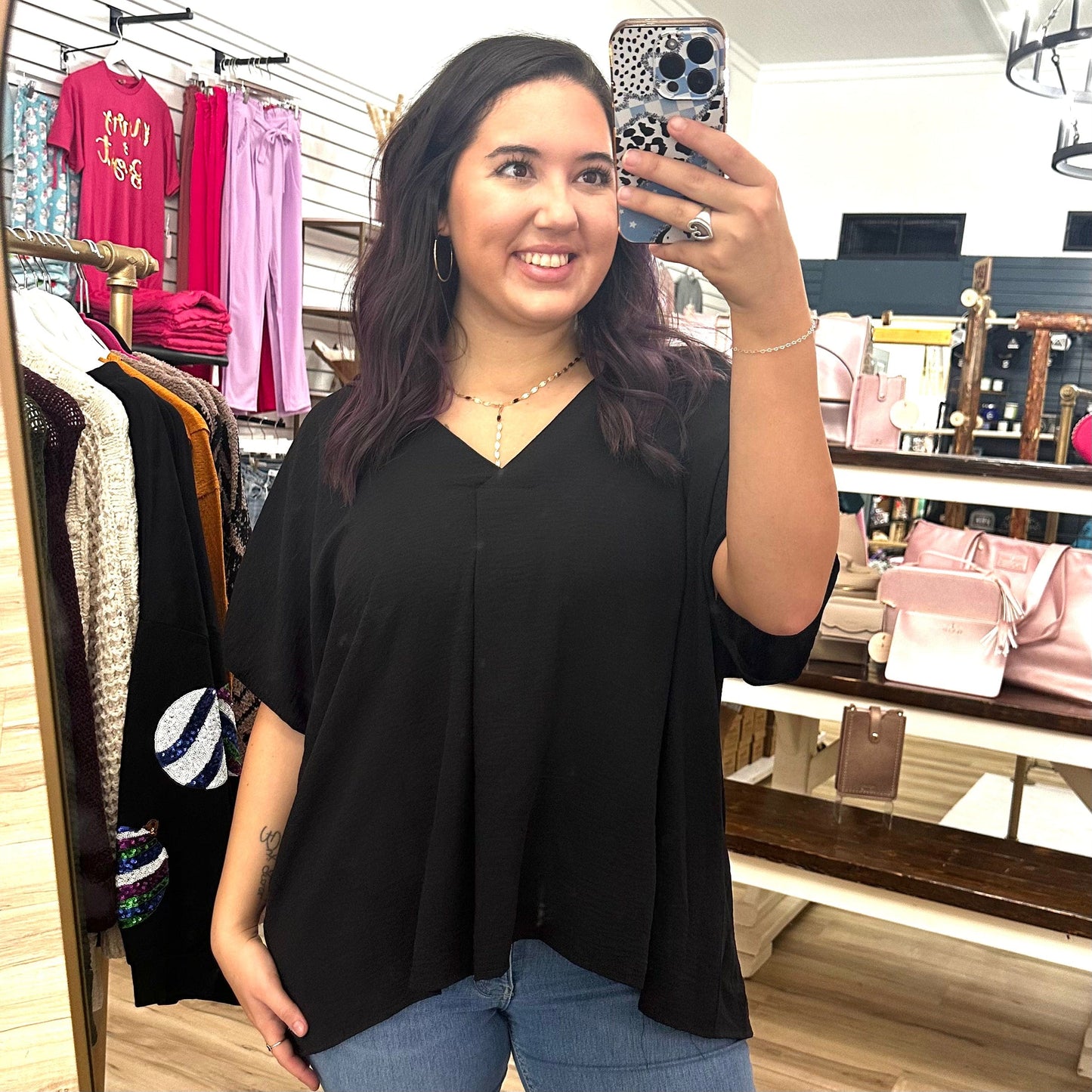 Envy Stylz Boutique Women - Apparel - Shirts - T-Shirts Black Sheer Top
