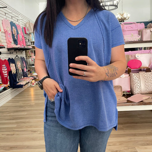 Envy Stylz Boutique Women - Apparel - Shirts - T-Shirts Blue Sky Top