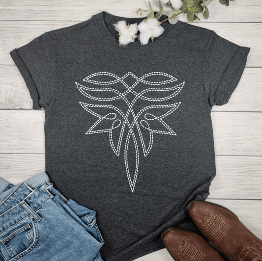 Envy Stylz Boutique Women - Apparel - Shirts - T-Shirts Boot Stitch Graphic T-shirt