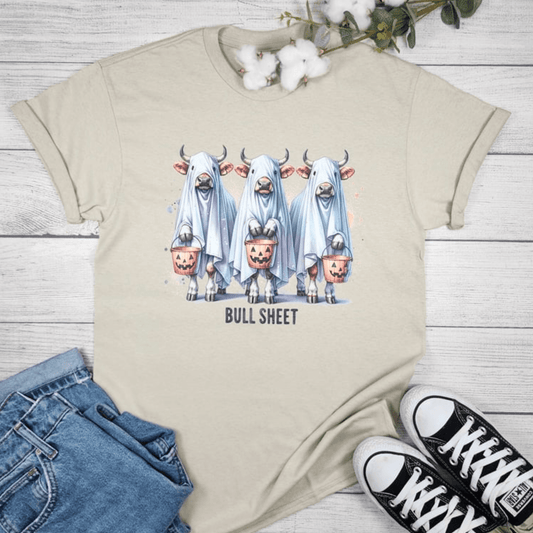 Envy Stylz Boutique Women - Apparel - Shirts - T-Shirts Bull Sheet Halloween Ghosts Graphic T-shirt